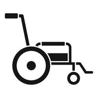 Nursing wheelchair icon, simple style vector