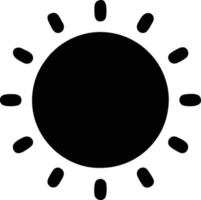 sun icon in white background, illustration of sun icon symbol in black on white background vector