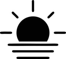 sun icon in white background, illustration of sun icon symbol in black on white background vector