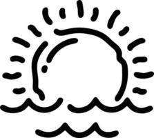 sun icon in white background, illustration of sun icon symbol in black on white background vector