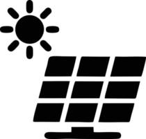 icono de sol en fondo blanco, ilustración del símbolo de icono de sol en negro sobre fondo blanco vector