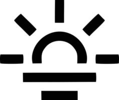 sun icon in white background, illustration of sun icon symbol in black on white background vector