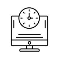 Online Time Vector Icon