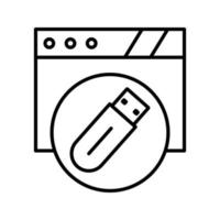 Usb Flash Drive Vector Icon