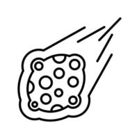 icono de vector de meteorito