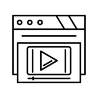 Video Player Vector Icon