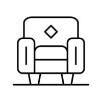 icono de vector de sillón