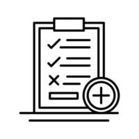 Medical Examination List Vector Icon