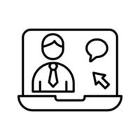 Online Interview Vector Icon