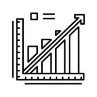 Line Graph Vector Icon