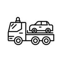 Tow Truck Vector Icon