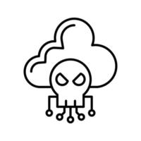 icono de vector de nube