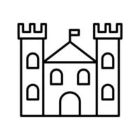 icono de vector de castillo