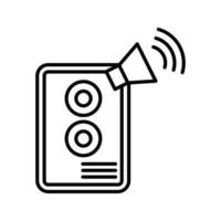 icono de vector de altavoz