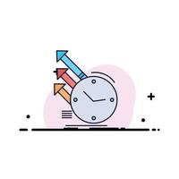 detection inspection of regularities research Flat Color Icon Vector