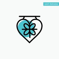 Board Love Heart Wedding turquoise highlight circle point Vector icon