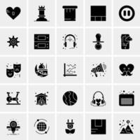 25 iconos de negocios universales vector ilustración de icono creativo para usar en proyectos relacionados con la web y dispositivos móviles