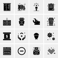 16 Business Universal Icons Vector Creative Icon Illustration to use in web and Mobile Related project