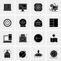 16 Business Universal Icons Vector Creative Icon Illustration to use in web and Mobile Related project