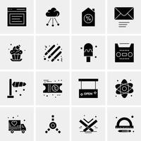 16 Business Universal Icons Vector Creative Icon Illustration to use in web and Mobile Related project