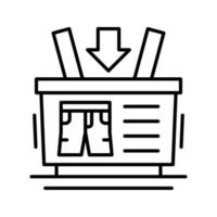 Shopping Basket Vector Icon