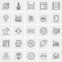 25 Universal Business Icons Vector Creative Icon Illustration to use in web and Mobile Related project