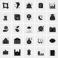 25 iconos de negocios universales vector ilustración de icono creativo para usar en proyectos relacionados con la web y dispositivos móviles