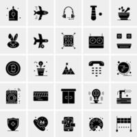 25 iconos de negocios universales vector ilustración de icono creativo para usar en proyectos relacionados con la web y dispositivos móviles