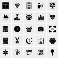 25 iconos de negocios universales vector ilustración de icono creativo para usar en proyectos relacionados con la web y dispositivos móviles