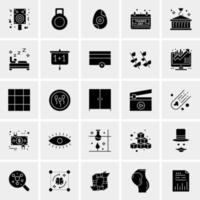 25 iconos de negocios universales vector ilustración de icono creativo para usar en proyectos relacionados con la web y dispositivos móviles