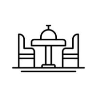 Dinning Table Vector Icon