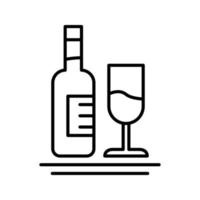 White Wine Vector Icon