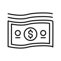 icono de vector de dólar