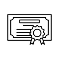 icono de vector de diploma