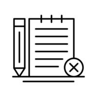 Unchecked Notes Vector Icon