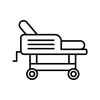 Hospital Bed Vector Icon