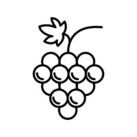 icono de vector de uvas