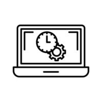 icono de vector de tiempo flexible