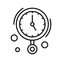 Wall Clock Vector Icon