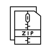 icono de vector de archivo zip