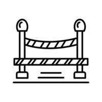 Do Not Cross Line Vector Icon
