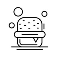 icono de vector de hamburguesa