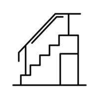 icono de vector de escaleras