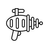 icono de vector de pistola láser