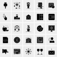 25 Universal Business Icons Vector Creative Icon Illustration to use in web and Mobile Related project