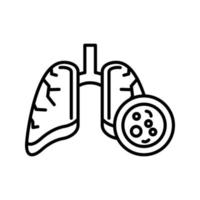 Lung Cancer Vector Icon