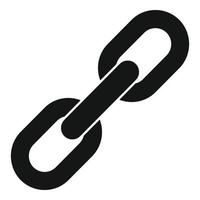 Blacksmith chain icon, simple style vector