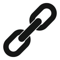 Blacksmith chain icon, simple style vector