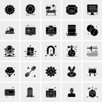 25 iconos de negocios universales vector ilustración de icono creativo para usar en proyectos relacionados con la web y dispositivos móviles