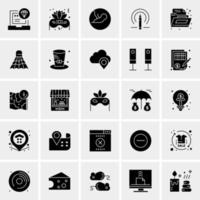 25 iconos de negocios universales vector ilustración de icono creativo para usar en proyectos relacionados con la web y dispositivos móviles